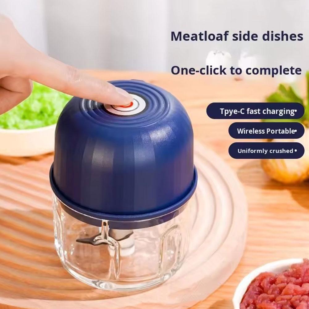 Kitchen Electronics Gadgets - Mini Electric Garlic Chopper Portable USB