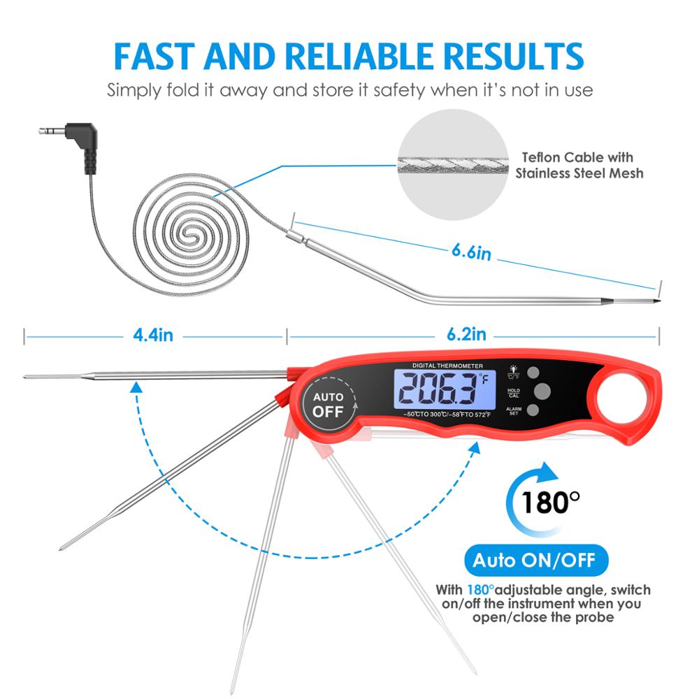 ORIA Food Thermometer Digital  - Kitchen Electronics Gadgets 评论和价格