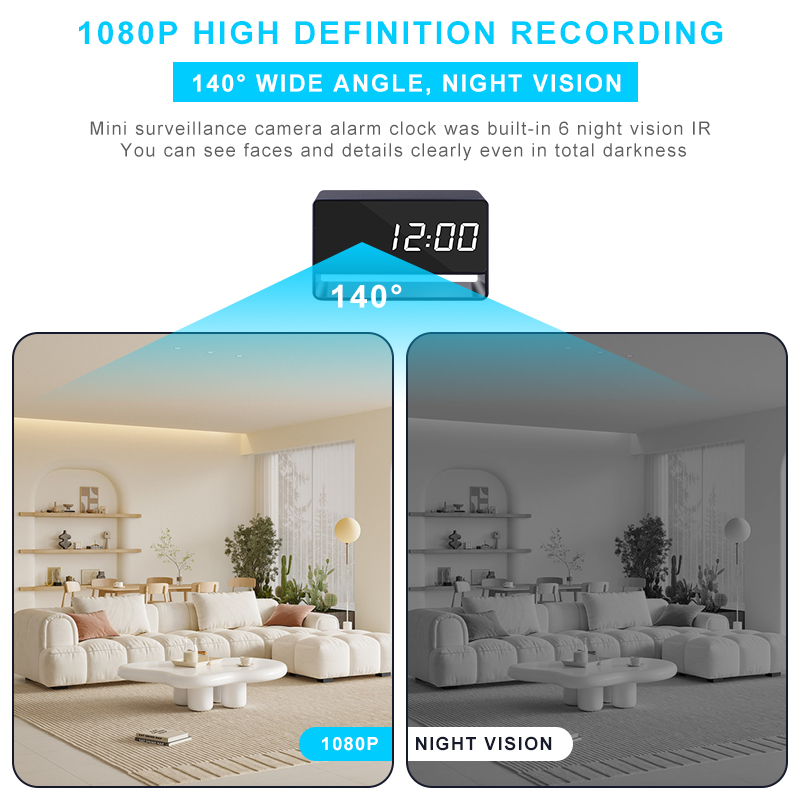 1080P WiFi Camera Digital Cloc - Compact Camera Mirrorless 评论和价格