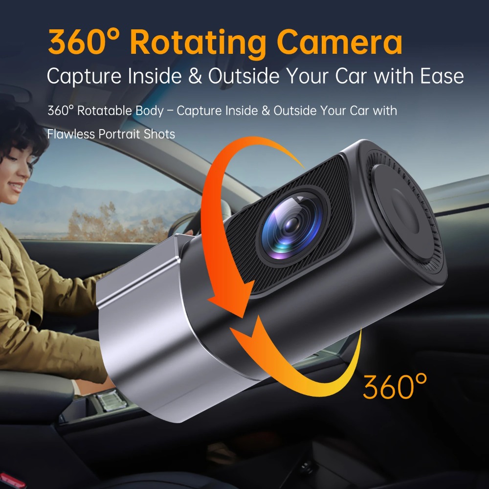 1080P Ultra HD Mini Dash Cam C - Panoramic Dash Cam 360 评论和价格