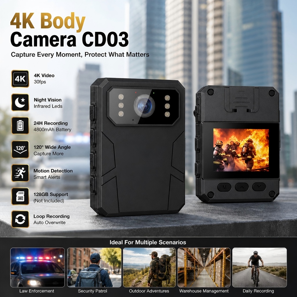 Police Body Camera 1080P DVR V - Compact Camera Mirrorless 评论和价格