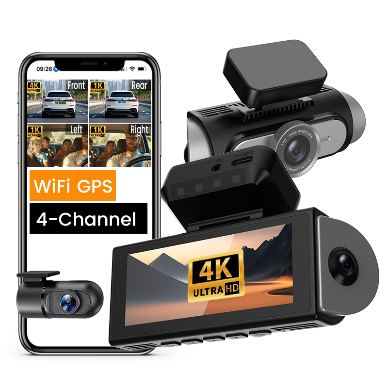 2026 WiFi GPS Car DVR Cam Vide - Panoramic Dash Cam 360 评论和价格