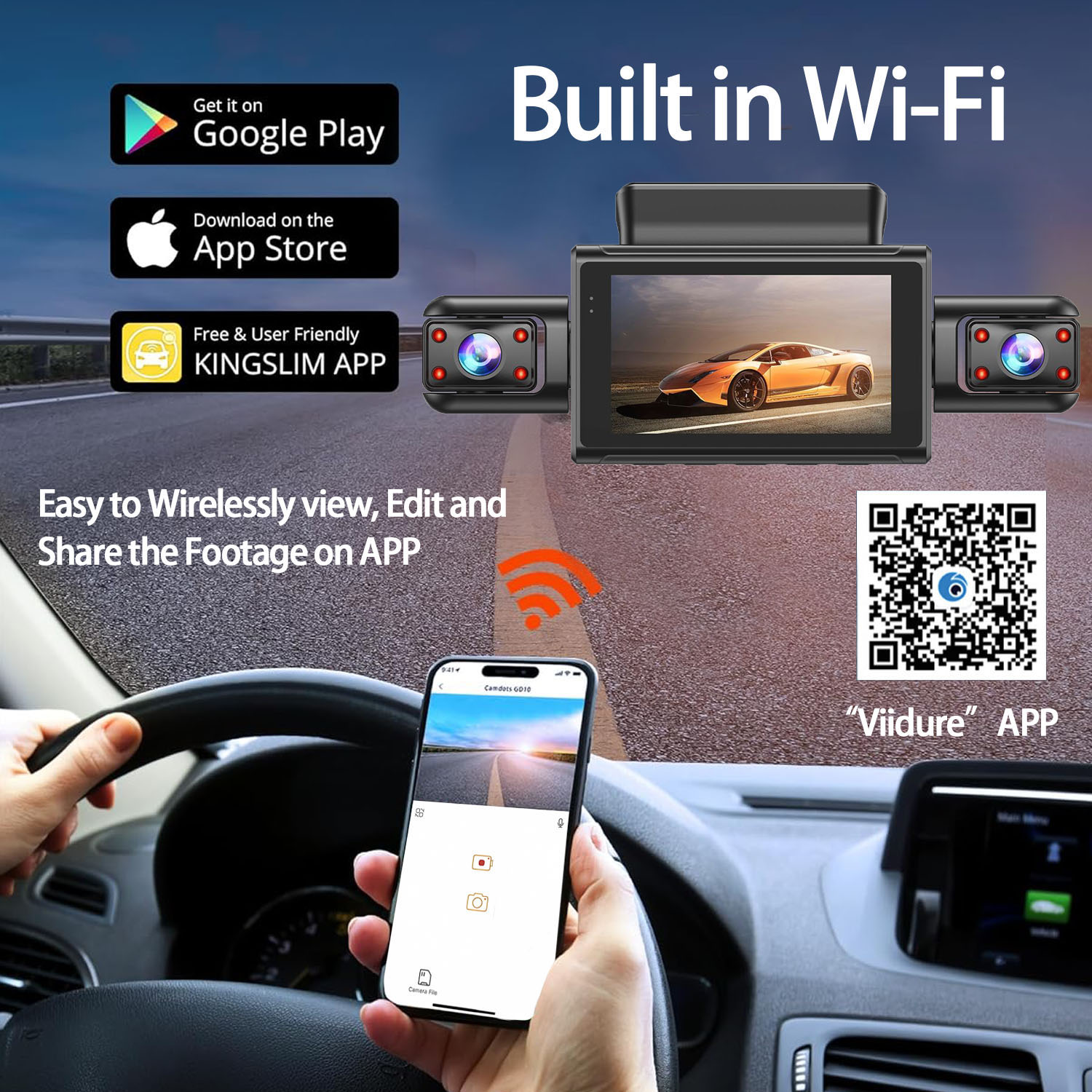 360 Degree 4 Cameras Dash Cam  - Panoramic Dash Cam 360 评论和价格