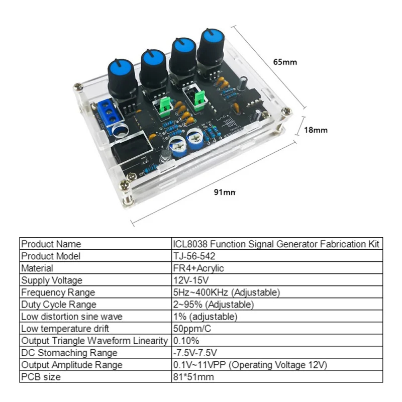 DIY ICL8038 Multifunctional Lo - New Gadgets Electronic 评论和价格
