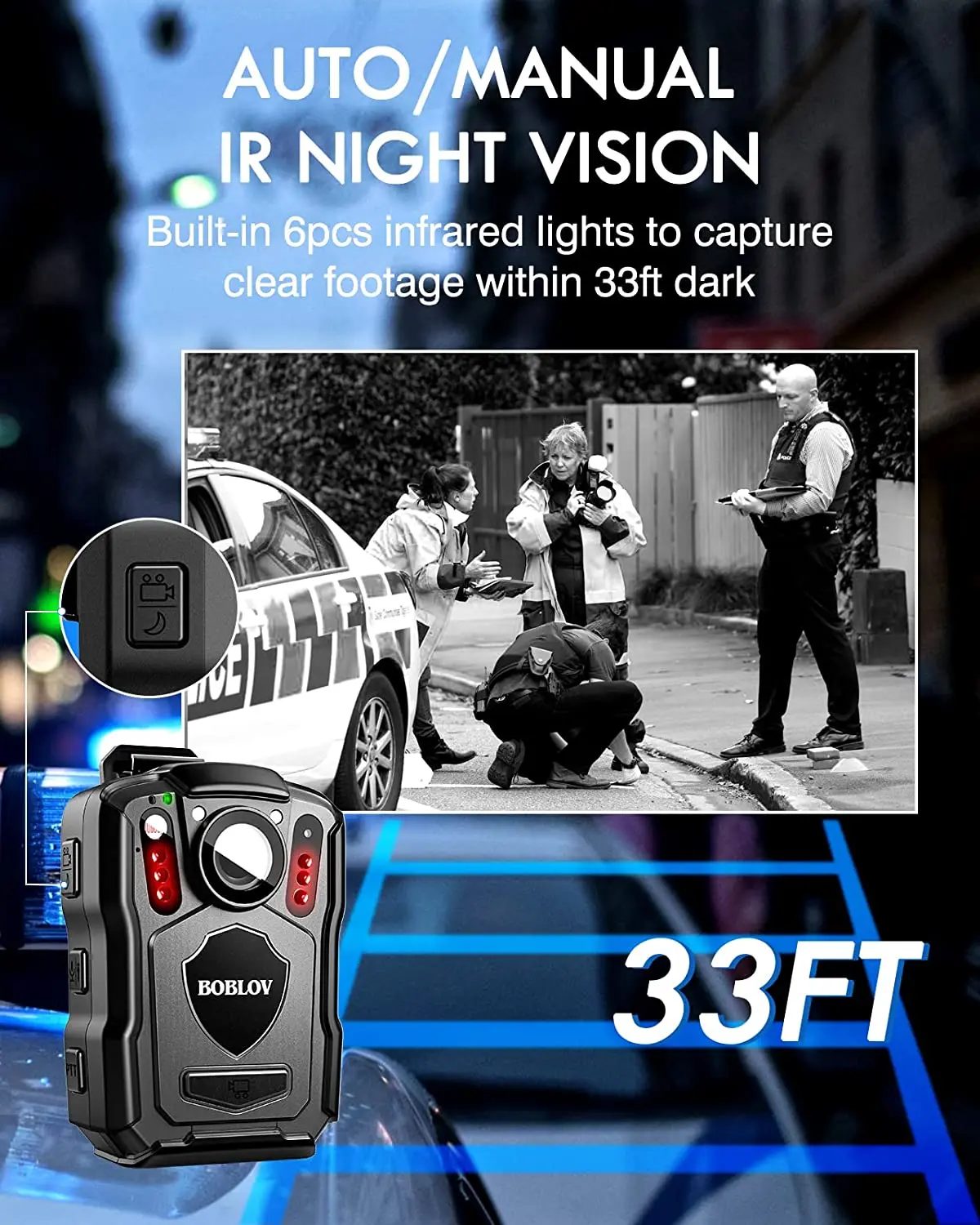 BOBLOV M5 Police Body Camera w - Compact Camera Mirrorless 评论和价格