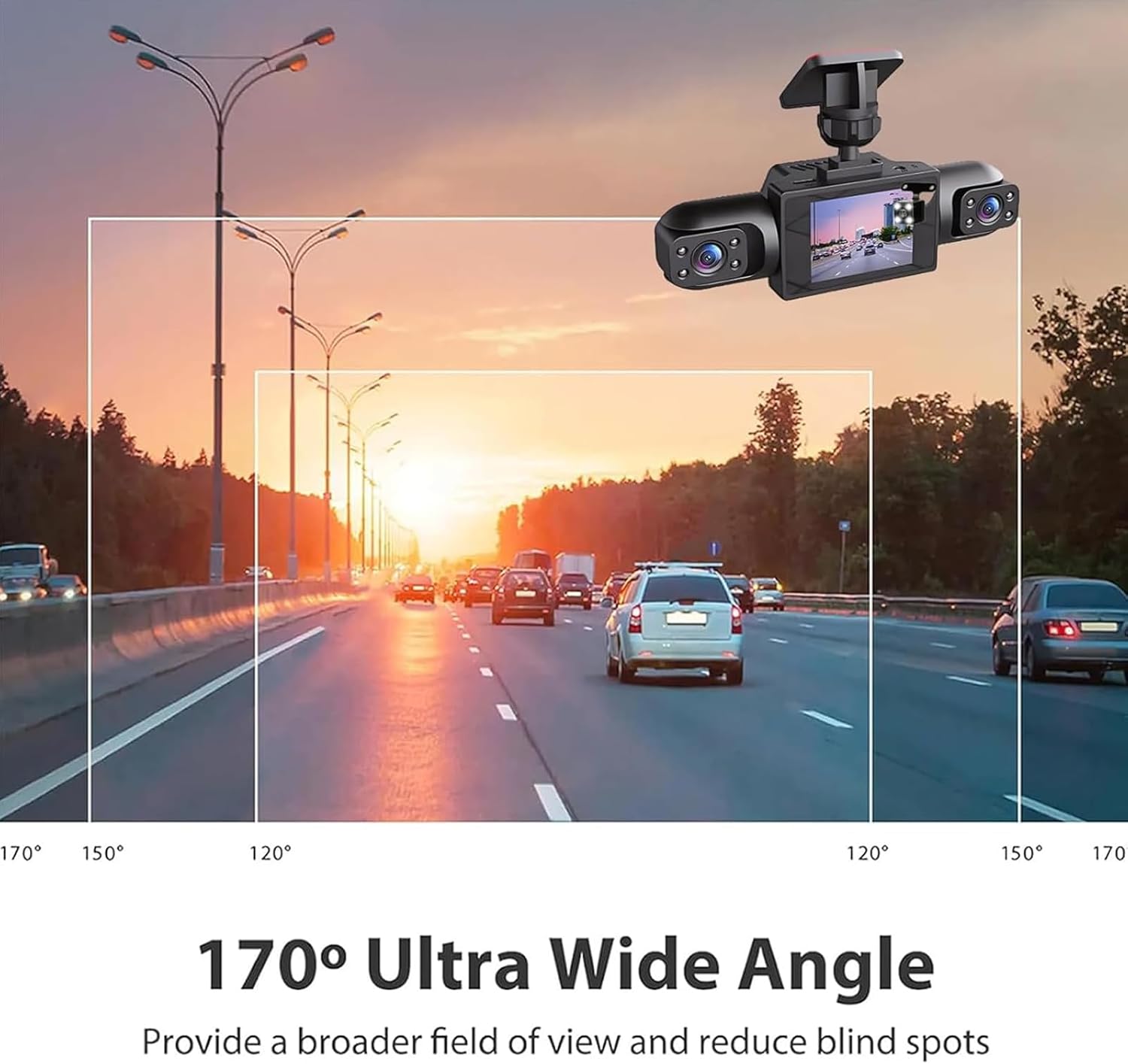 All-Round 360 Degree 1080P Pan - Panoramic Dash Cam 360 评论和价格