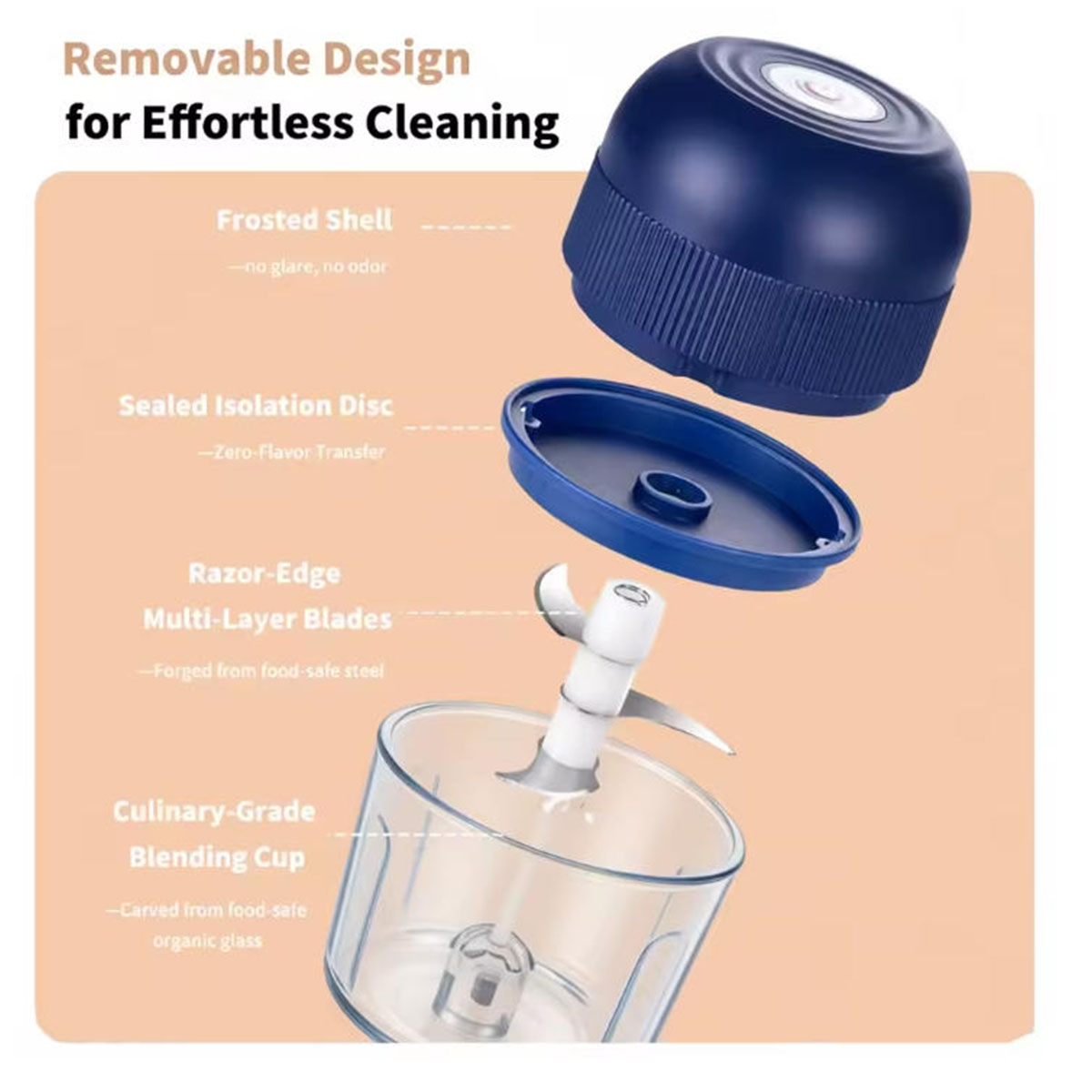 1PC Electric Garlic Chopper Mi - Kitchen Electronics Gadgets 评论和价格