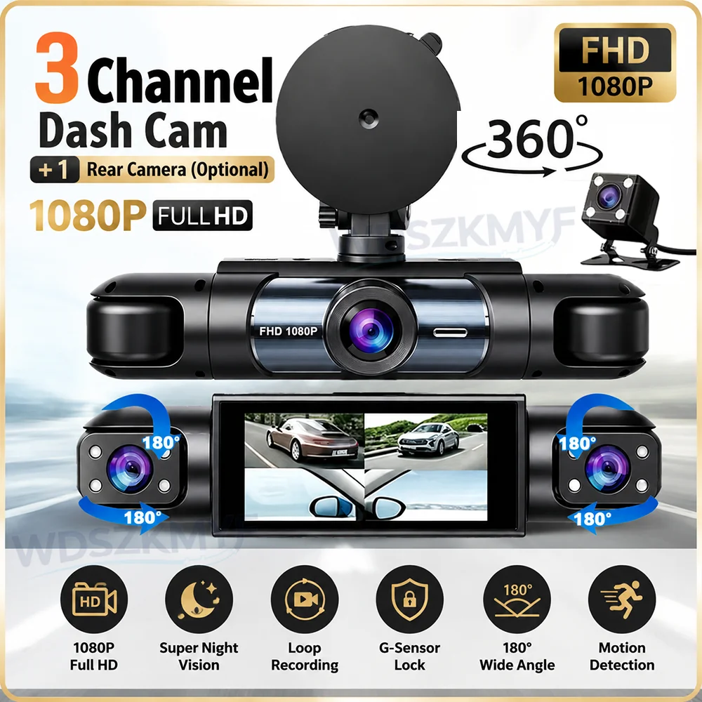 HD 1080P 3/4H 360° Panoramic D - Panoramic Dash Cam 360 评论和价格